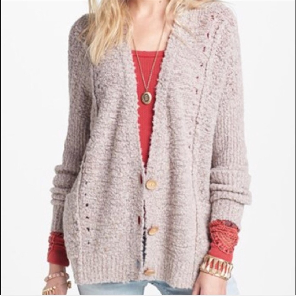 Free People Fall Friend Oversized Cardi